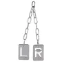 Set metalen röntgenborden = L / R = | 25 mm metalen bord / 15 mm letter
